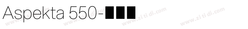 Aspekta 550字体转换